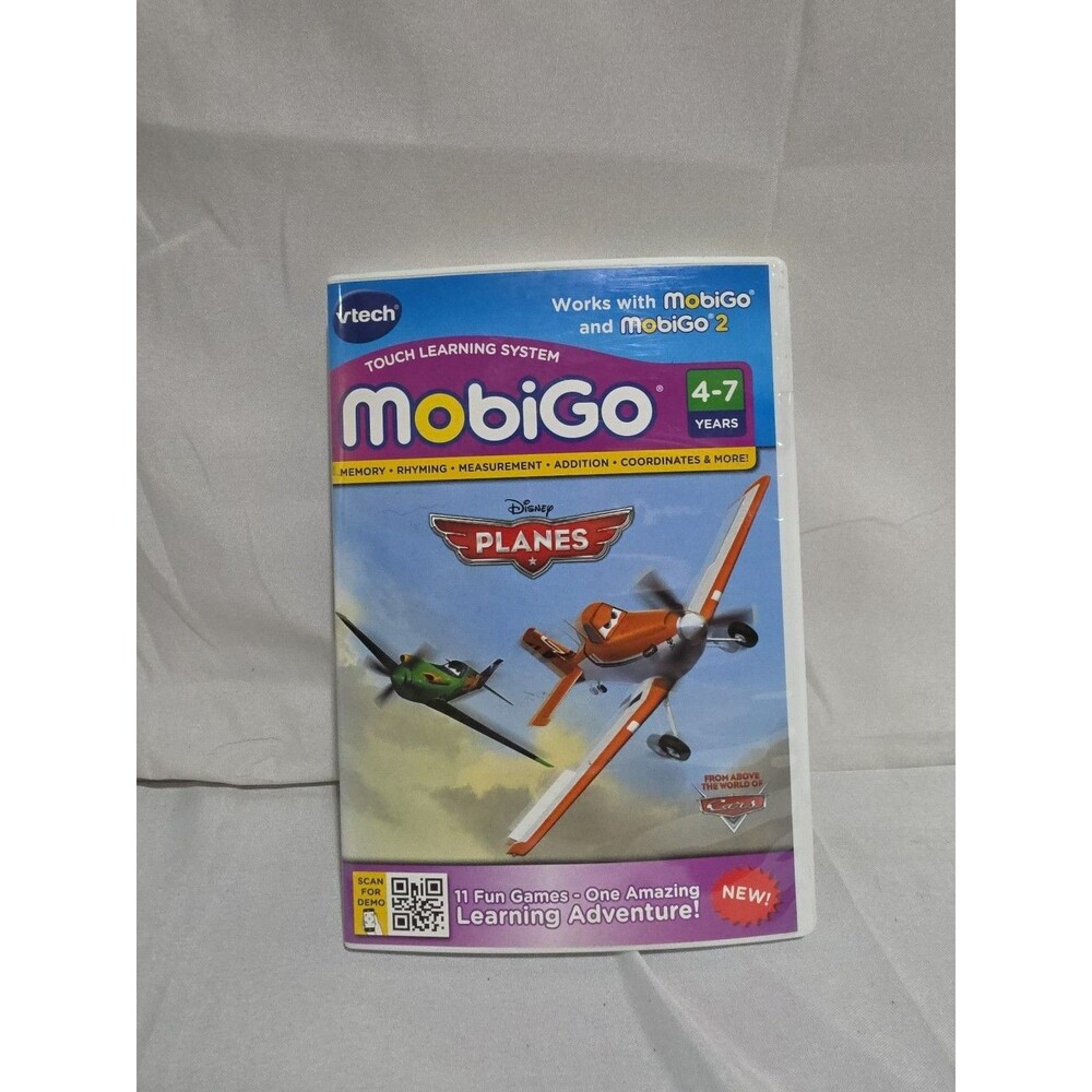 VTech MobiGo Disney Planes Game Cartridge Ages 4-7 Tested Working